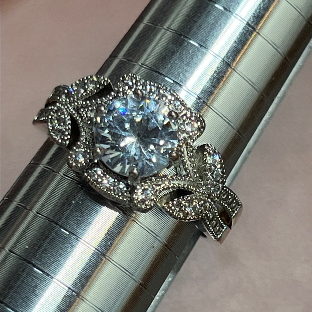Beautiful 925 CZ Engagement Style Ring
